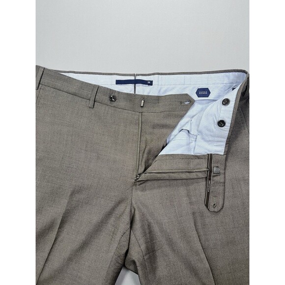 INCOTEX Slowear Super 100's Wool Trousers Pants Gray Brown 36x31 - Picture 4 of 8